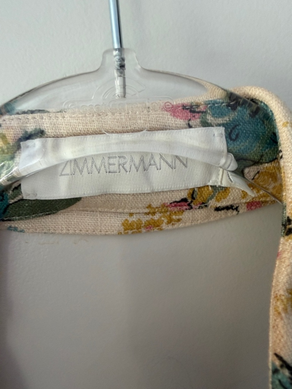 Zimmermann Cream Floral Halter Playsuit - Picture 3 of 10